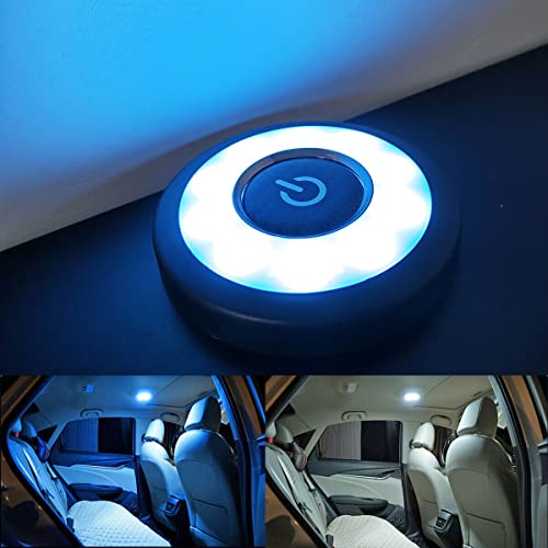 KAGOR Car Ceiling Lights Interior Roof Light USB Rechargeable LED Car Interior Dome Light Bright Multi-Function for Vehicle RV Camping Bedroom Cabinet - color: Blue