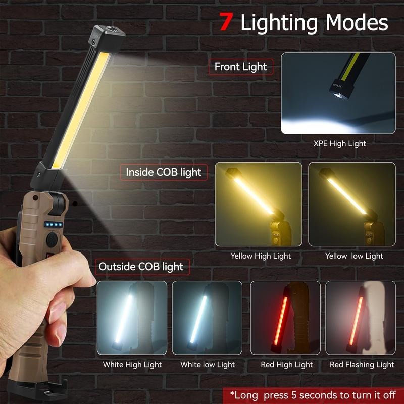 7-Mode Folding Work Light