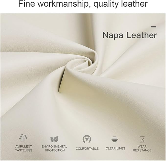 Luxury NAPPA Headrest Compatible For Mercedes Maybach S-Class Leather Lumbar Pillows Car Neck Travel Seat Cushion Support Car Accessories(Beige red Maybac)