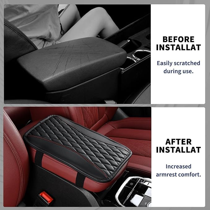 Auto Center Console Pad for Jeep Cherokee KK(2008-2013) Accessories Car Armrest Cushion Protects Your armrest and Feels Comfortable on Your Elbows and arms