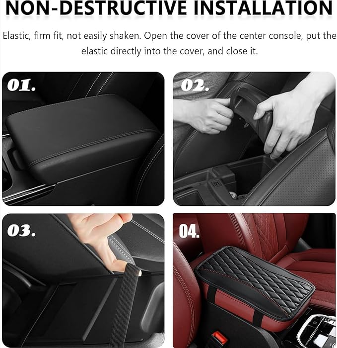 Auto Center Console Pad for Lamborghini Huracan Spyder(2015-2019) Accessories Car Armrest Cushion Protects Your armrest and Feels Comfortable on Your Elbows and arms