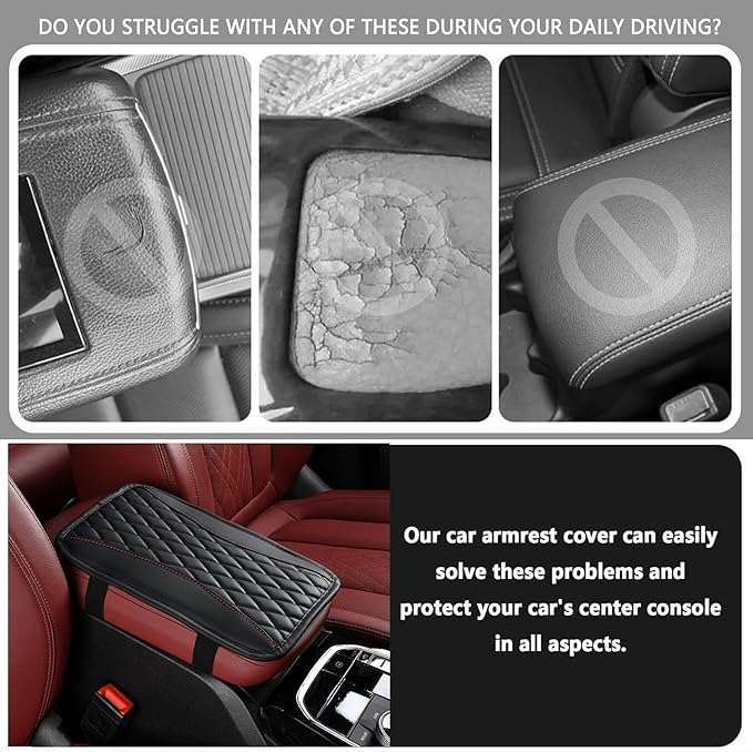 Auto Center Console Pad for Volkswagen Polo(2017-2021) Accessories Car Armrest Cushion Protects Your armrest and Feels Comfortable on Your Elbows and arms