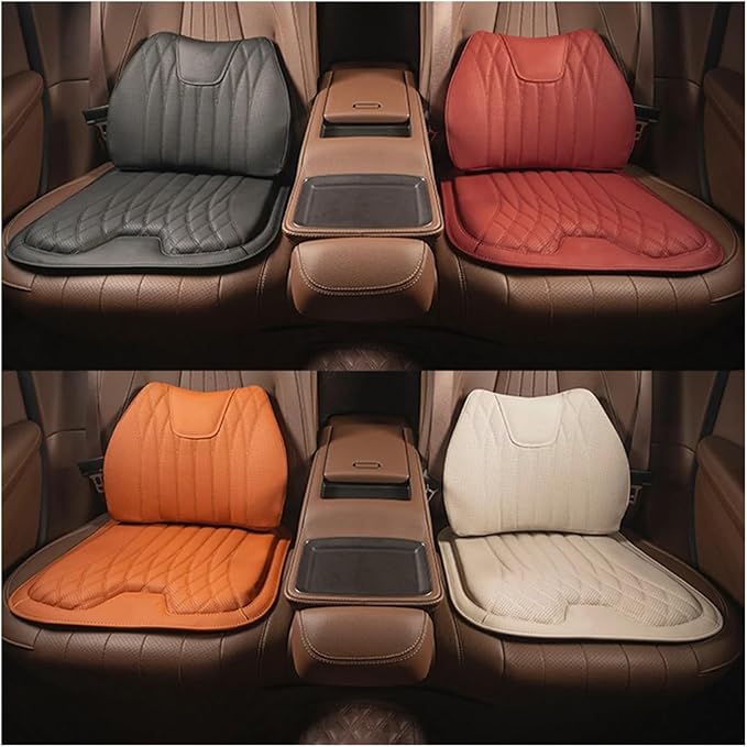 KAnduo M Car Seat Cushion for BMW All Model I3 I4 I8 X1 X2 X3 X4 X5 X5M X6 X7 Z4 Car Lumbar Support Pillow Auto Seat Waist Back Cushion Y (Color : Black B)