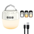 Rechargeable Camping Tent Light | IPX5 Waterproof, Magnetic Base + Hook, 3 Color Modes
