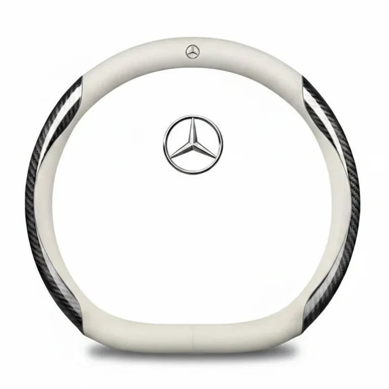 Mercedes Carbon Fiber Leather Steering Wheel Cover