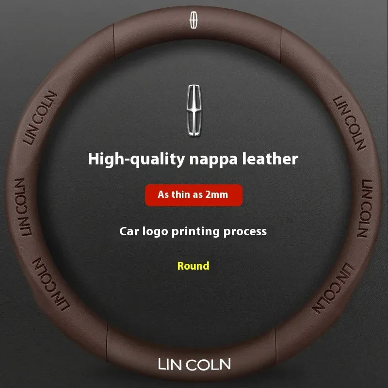 Lincoln Leather Steering Wheel Cover