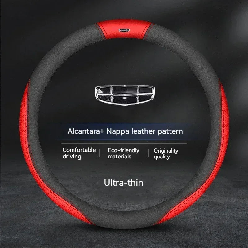 Geely Suede Breathable Steering Wheel Cover