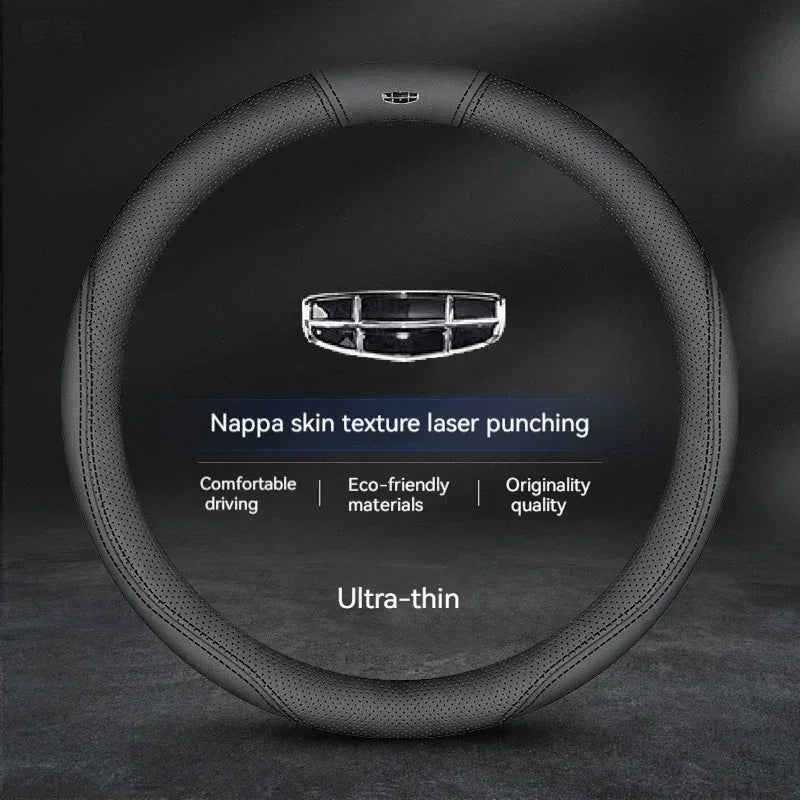 Geely Suede Breathable Steering Wheel Cover