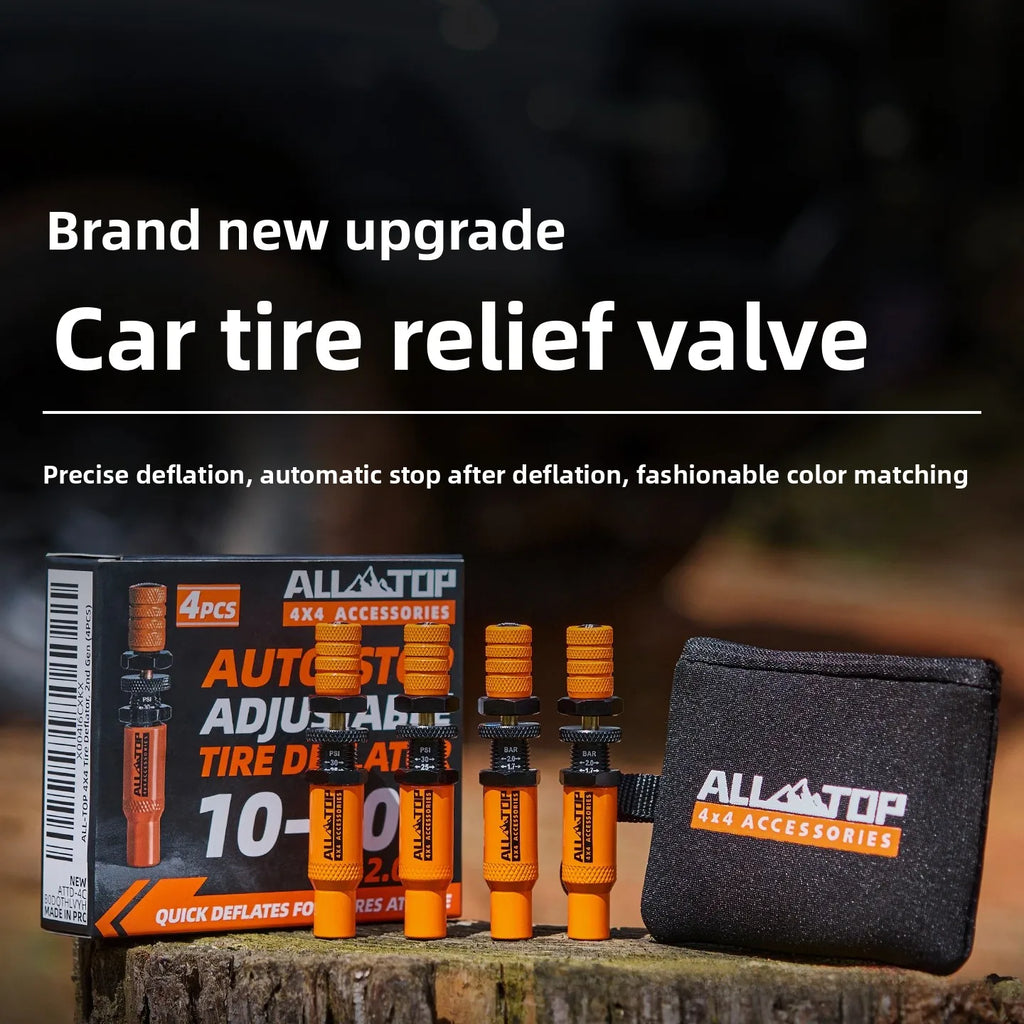 Automatic Pressure Release Quick Deflation Valve for 4x4, SUV & outdoor use