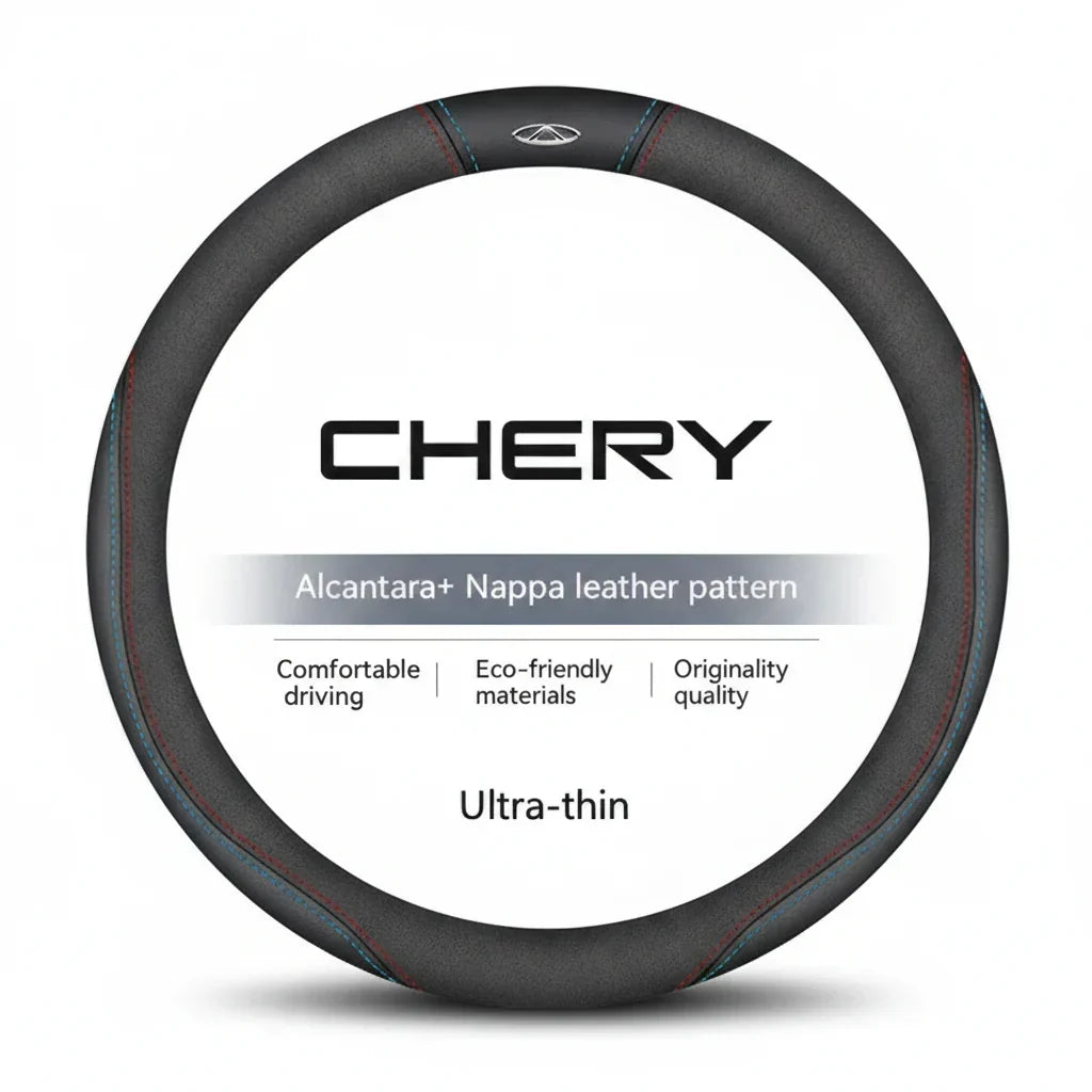Chery Suede Leather Steering Wheel Cover