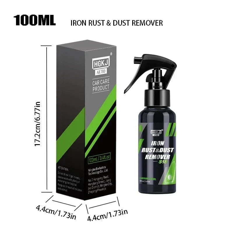Iron Powder & Rust Remover Spray for Metal Surface Protection