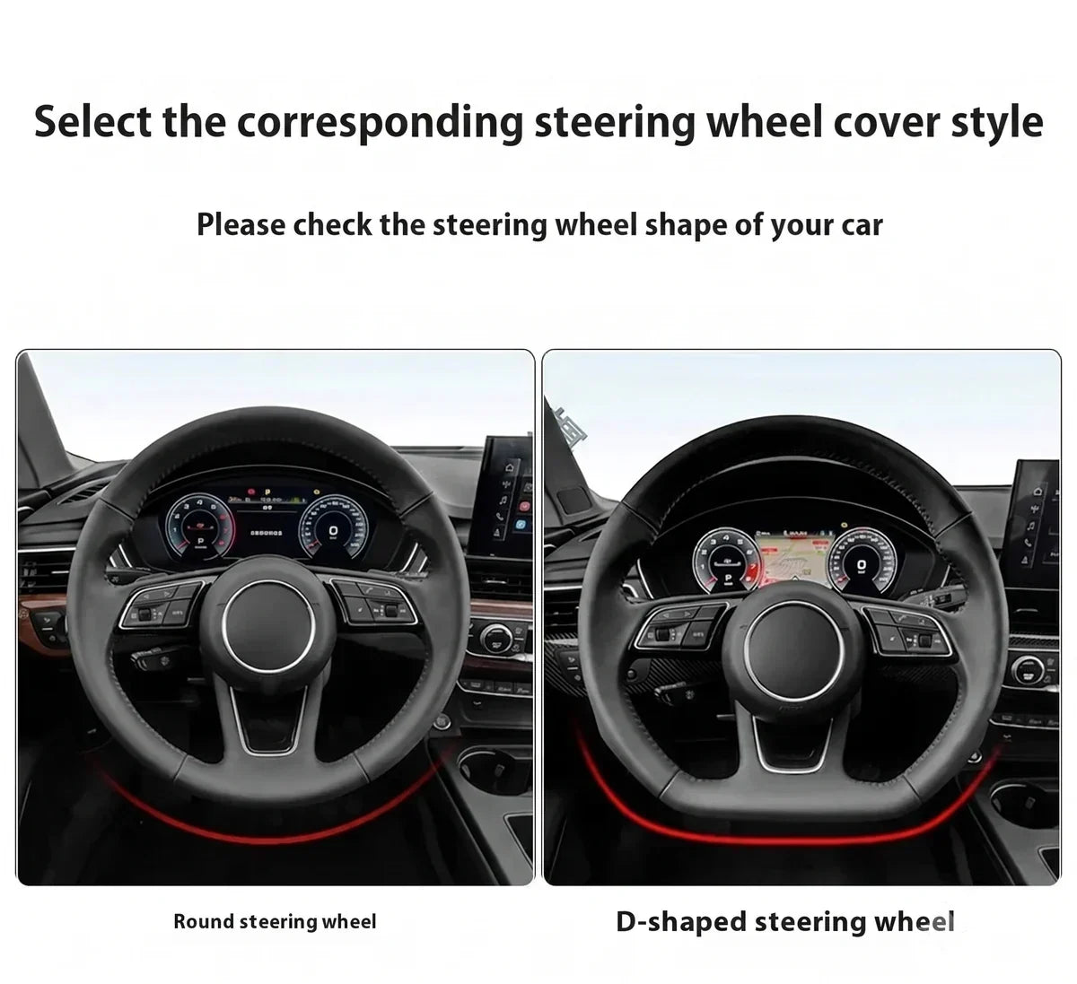 Mitsubishi Carbon Fiber Leather Steering Wheel Cover
